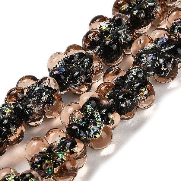 Handmade Dichroic Foil Glass Beads Strands