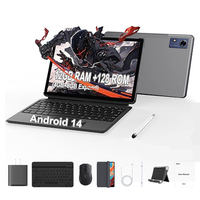 SUXI Tablet Poker A3 10.1 Inch Android 14,12GB(4GB+8BG)RAM+128G ROM,Supports 1TB expandable memory,2 IN 1 with BT Keyborad & ...