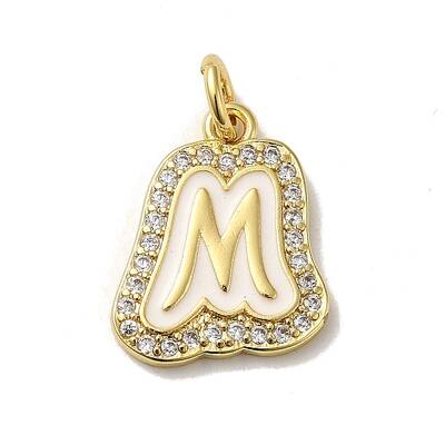 Brass Micro Pave Cubic Zirconia Pendants