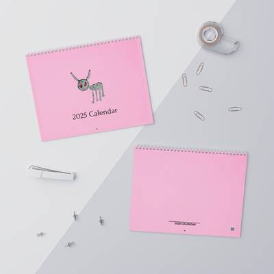 Pink For All The Dogs Drake Ft. Sza Slime You Out 2025 Wall Calendar