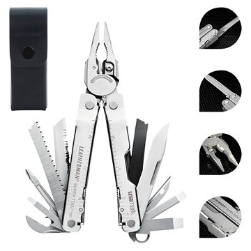 6 Promotional Leatherman Super Tool 300 - Premium Leather Sheath & ...