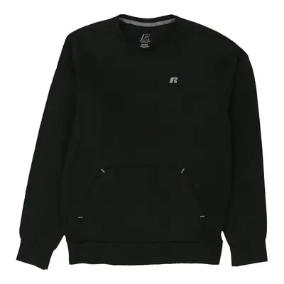 Russell Athletic Sweatshirt - Medium Black Cotton Blend