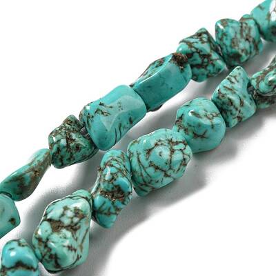 Dyed Natural Howlite Beads Strands