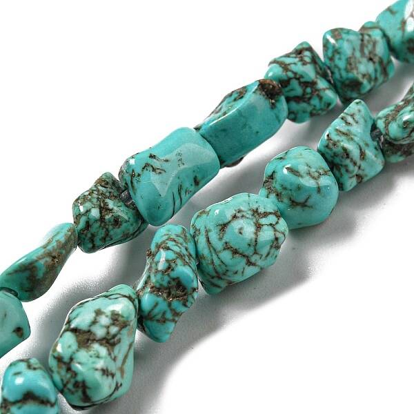 Dyed Natural Howlite Beads Strands