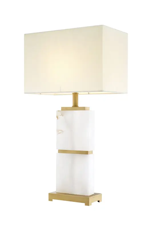 Alabaster White Marble Table Lamp | Eichholtz Robbins