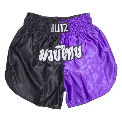 BLITZ Martial Arts Mens Sports Shorts Purple Colourblock XL W30
