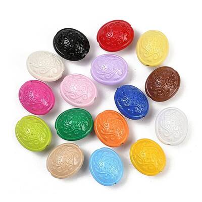 Opaque & Spray Painted Acrylic Beads