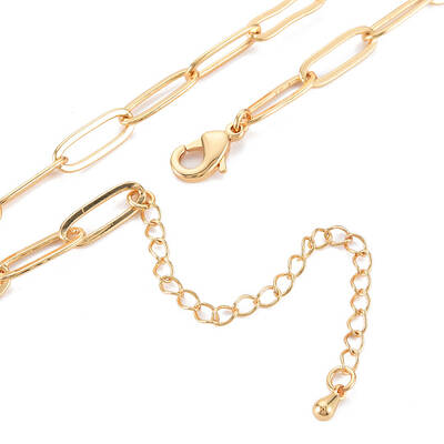 Brass Paperclip Chain Necklace Making