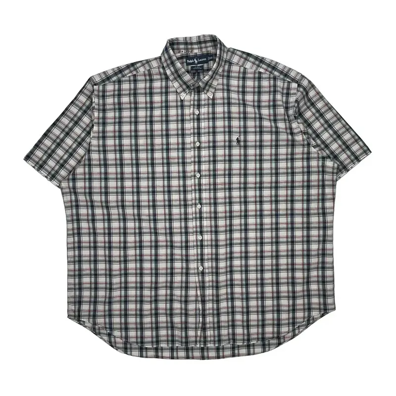 Blake Ralph Lauren Checked Short Sleeve Shirt - 2XL Multicoloured Cotton