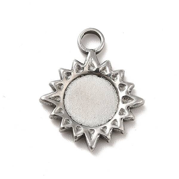 Non-Tarnish 304 Stainless Steel Pendant Cabochon Settings