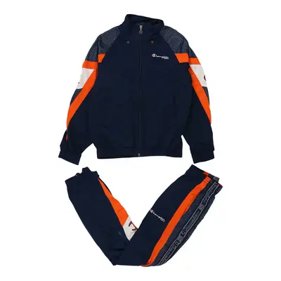 Age 11-12 Champion Full Tracksuit - Medium Navy Polyester