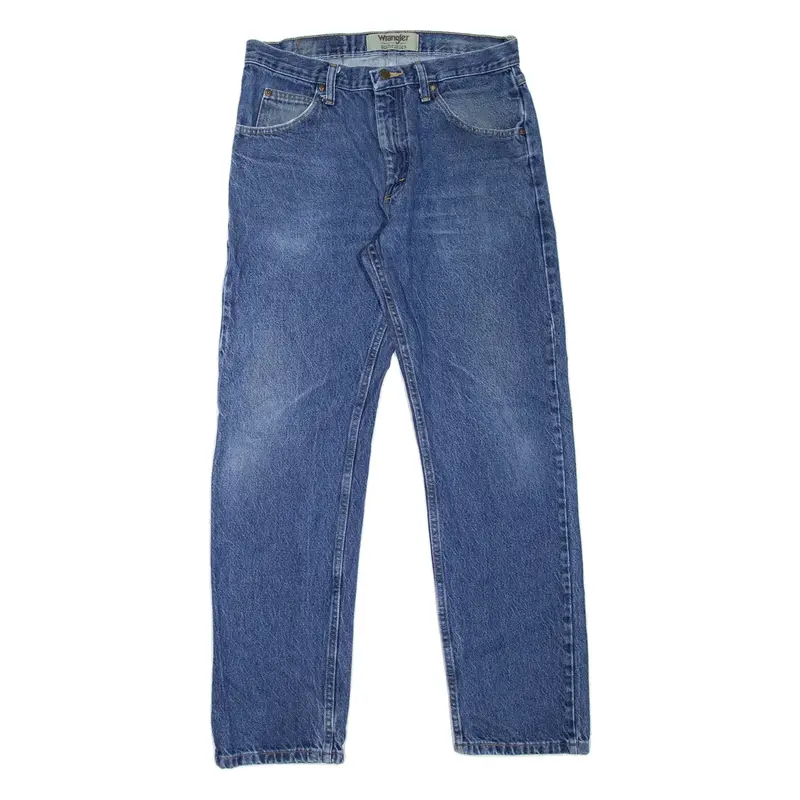 WRANGLER Mens Jeans Blue Regular Straight W33 L32