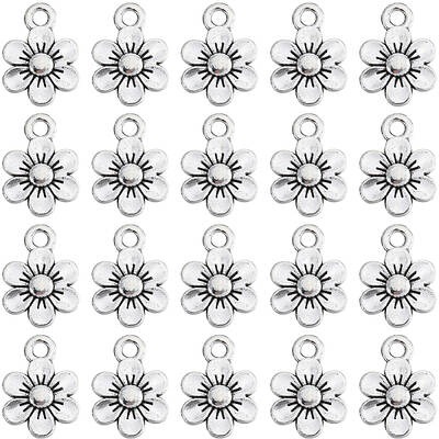 100Pcs Tibetan Style Alloy Charms