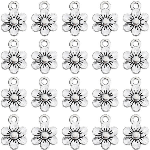 100Pcs Tibetan Style Alloy Charms