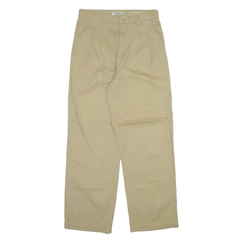 CARHARTT WIP Cara Pant Womens Trousers Beige Relaxed Straight W28 L29