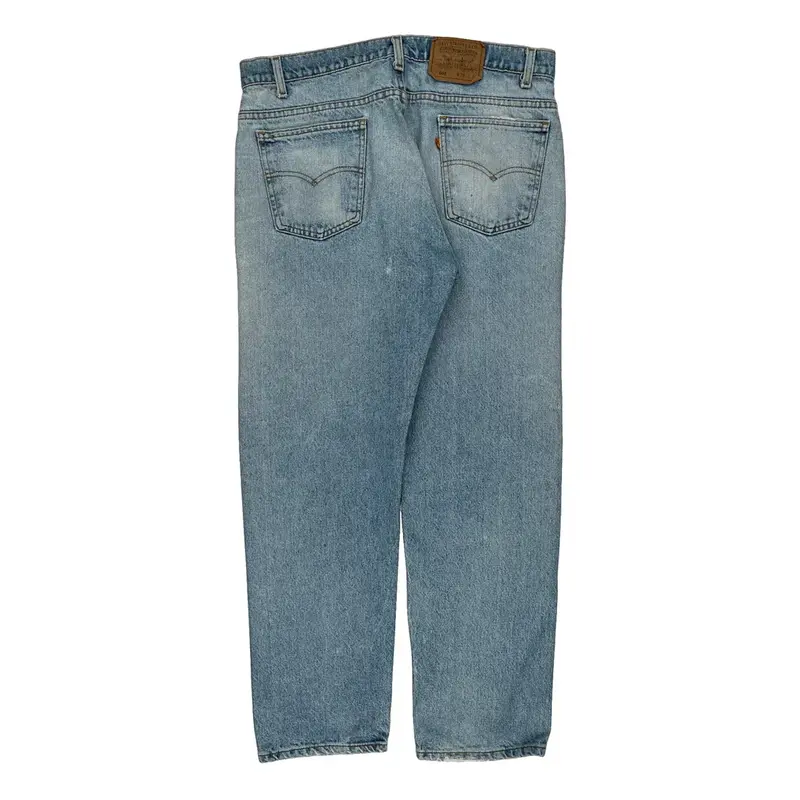 Orange Tab 505 Levis Jeans - 36W 30L Light Wash Cotton