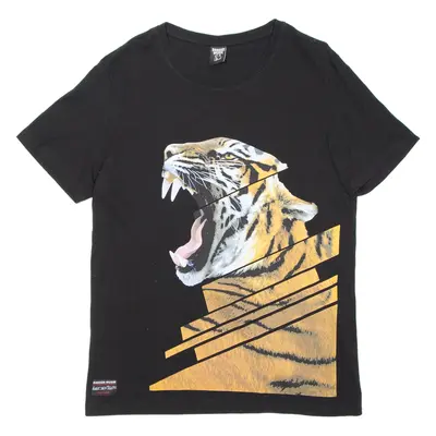 BANGER MUSIK Tiger Mens T-Shirt Black M