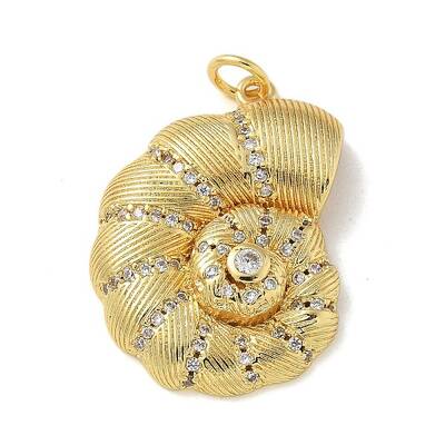 Brass Micro Pave Clear Cubic Zirconia Pendants