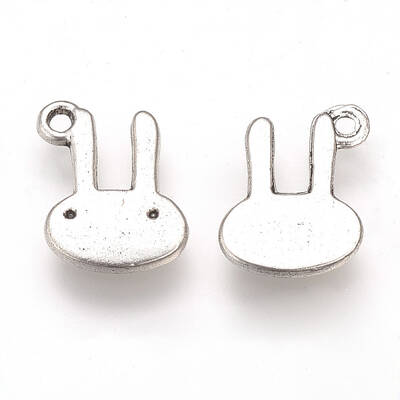 Tibetan Style Alloy Bunny Charms