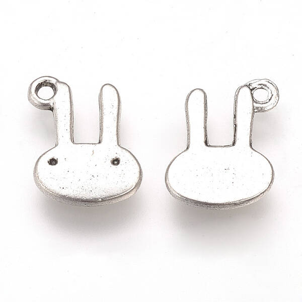 Tibetan Style Alloy Bunny Charms