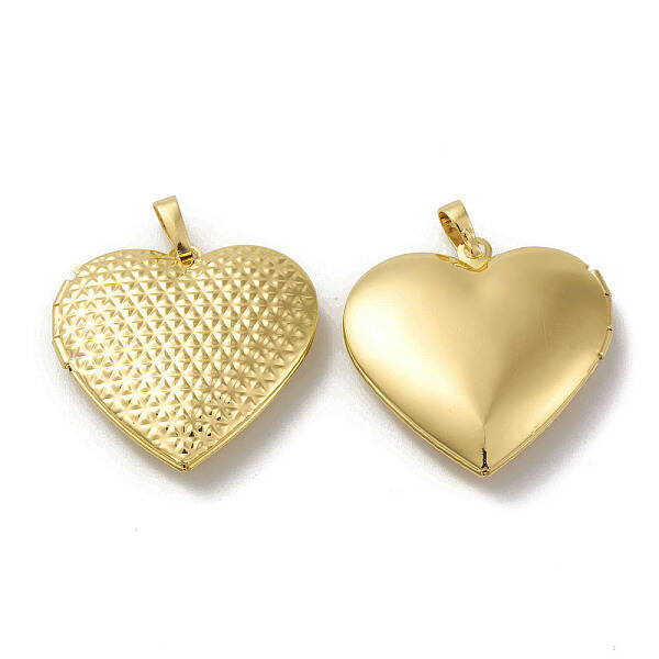Rack Plating Brass Locket Pendants