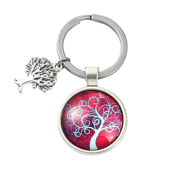 Alloy Glass Keychains