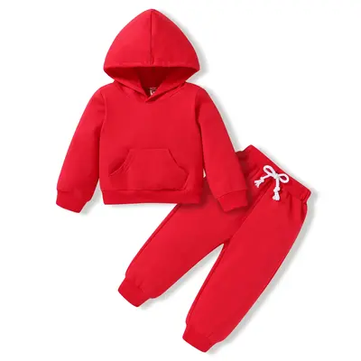 Fall Outfits for Girl Boy Long Sleeve Hoodie Top and Long Sweatpants Set Sweatsuit Winter Clothes Kids cute clothes set