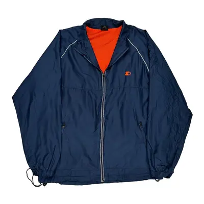 Starter Windbreaker - Large Navy Polyester