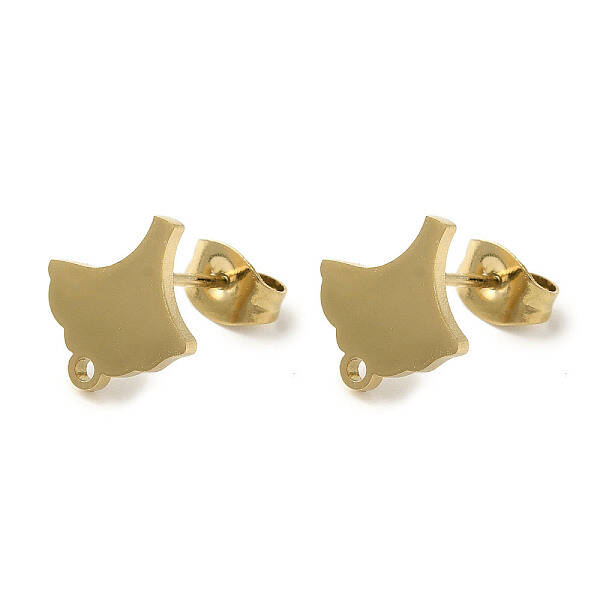 Ion Plating(IP) 304 Stainless Steel Stud Earring Findings