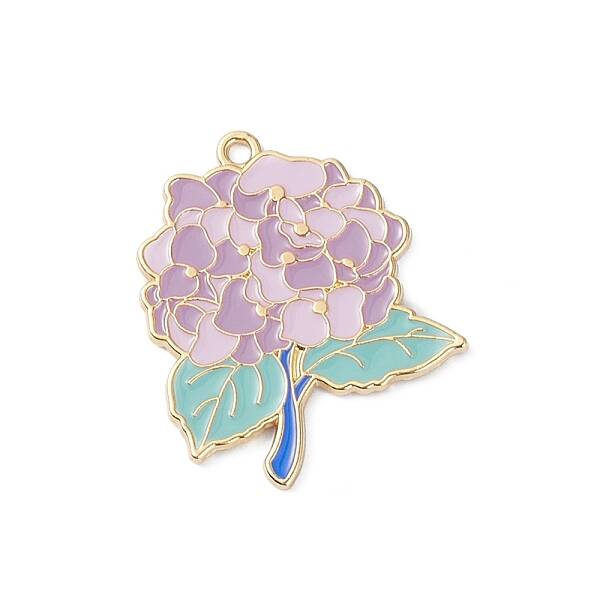 Light Gold Plated Alloy Enamel Pendants
