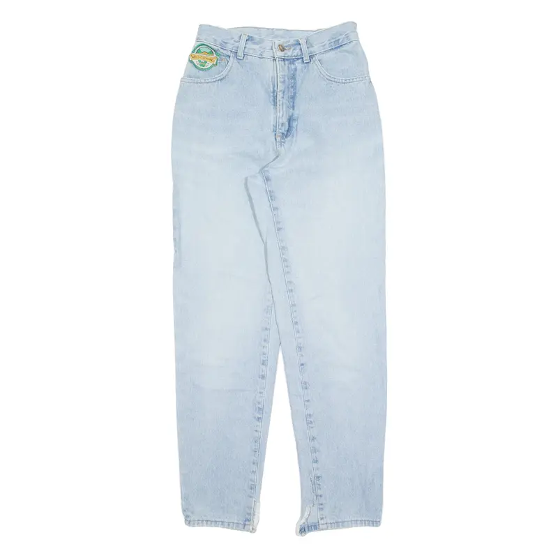 WILD CLOTHING Womens Jeans Blue Regular Tapered 90s Stone Wash W24 L30