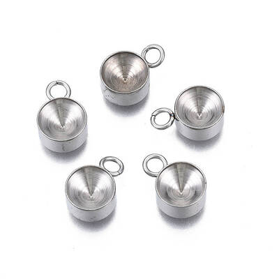 Non-Tarnish 201 Stainless Steel Pendant Rhinestone Settings