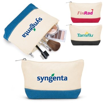 100 Customized Riviera Cotton Utility Pouch - Canvas & ...