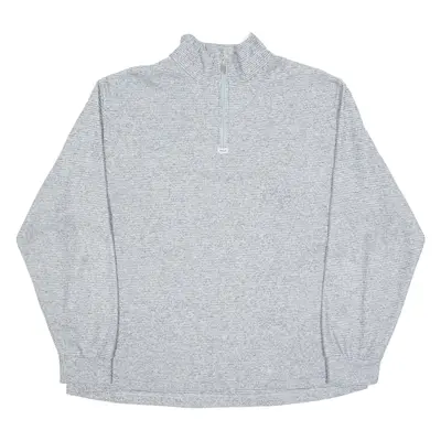 ODLO Mens Jumper Grey 1/4 Zip Tight Knit L