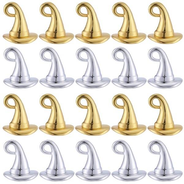 60Pcs 2 Colors Alloy Charms