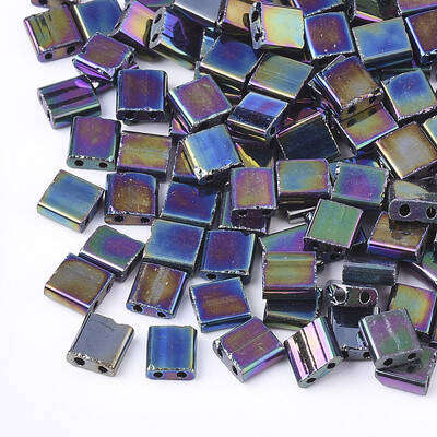 Electroplate Opaque Glass Seed Beads