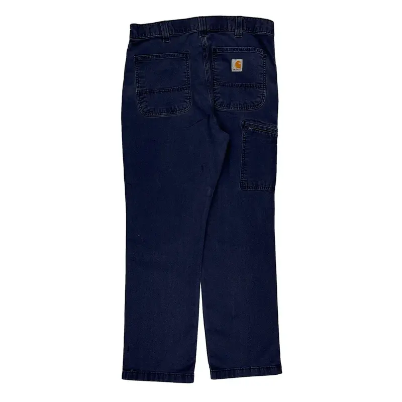 Carhartt Trousers - 32W 30L Blue Cotton Blend