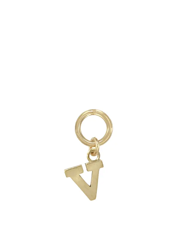 One Love Initial Charms | Metal Color: Gold | Style: V