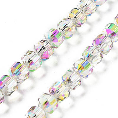 Electroplate Rondelle Glass Beads Strands