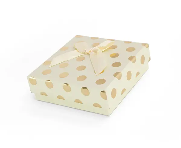 Beneto Exclusive Scatola Regalo Color Crema Con Pois Dorati Kp6-9