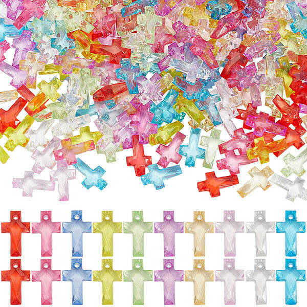 1000Pcs Transparent Acrylic Pendants