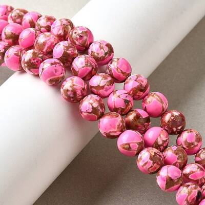 Dyed Natural Magnesite Beads Strands