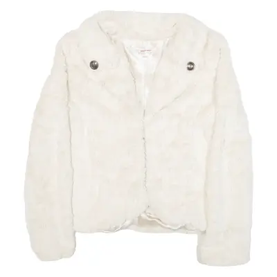 TALLY WEIJL Womens Fleece Jacket Cream S