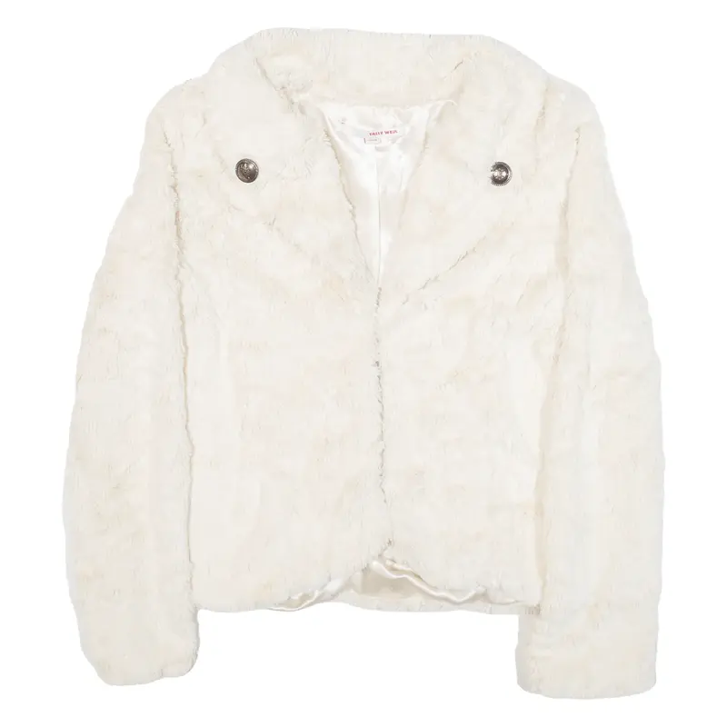 TALLY WEIJL Womens Fleece Jacket Cream S