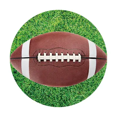 Aperturee American Football In Grass Sport Round Party Backdrop | Custom Round Backdrop | Circle Backdrops For Birthday | Cir...