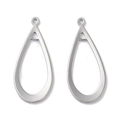 Brass 2-Loop Link Pendants