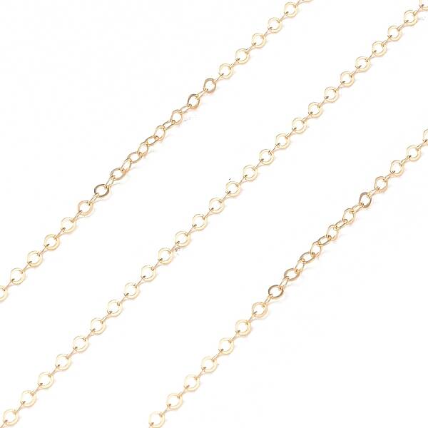 Yellow Gold Filled Cable Chains