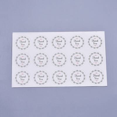 1.5 Inch Thank You Stickers