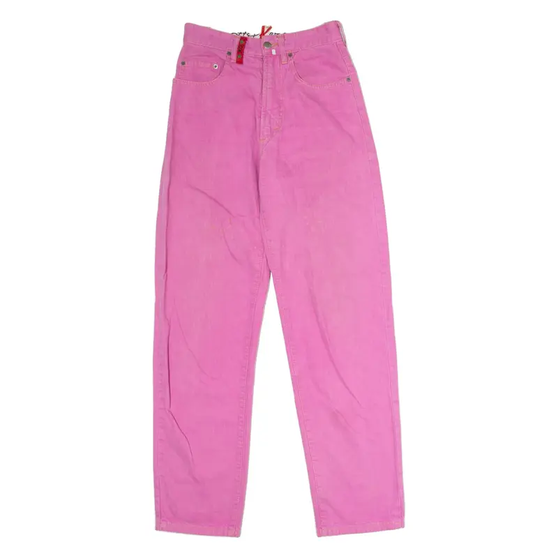 OTTO KERN Womens Trousers Pink Regular Straight 90s W27 L31