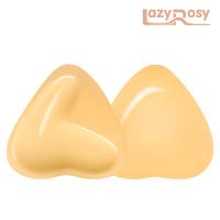Lazyrosy Heart shape pad double Sided Adhesive Bra Inserts instant lift best sticky bra boob bra push up strapless pads Beige...